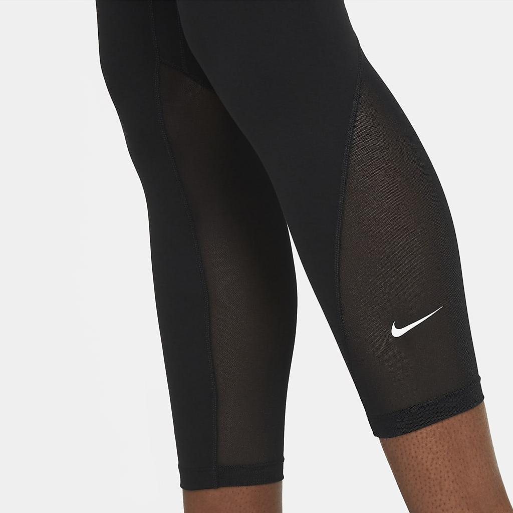 Nike Solid Logo Print High Waist Leggings Women leggings Black DD0249-010