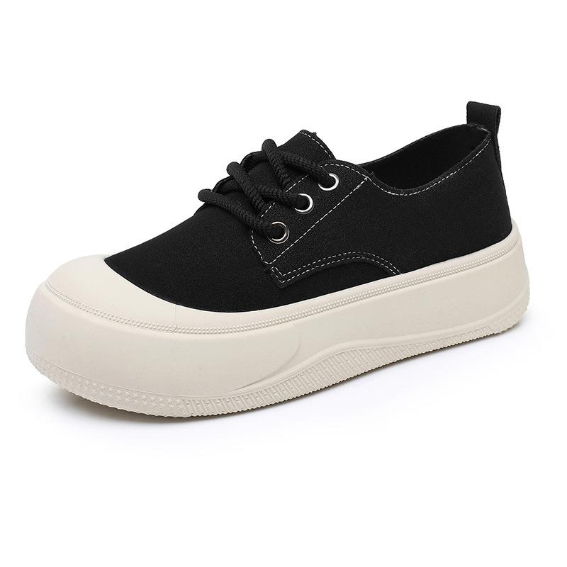 Women's casual thick sole height increasing spring new fashion versatile white shoes simple comfortable daily women's shoes