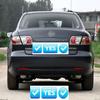 Exhaust Tip Tail Pipe Muffler for Mazda6 Mazda 6 Gg 2003 2005 2006 2007 2008 Metal Trim Car Accessories