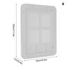 Pet Screen Door ABS Sliding Screen with Magnetic Flap 4 Small Screen Window for Ventilation for Small Cat and Dogs