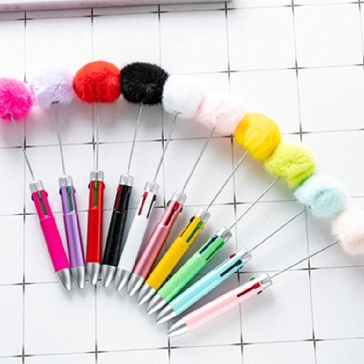Multicolor Pen Ballpoint Beadable Retractable Ballpoint Pen 4 Color in 1 Ballpoint Pen Retractable Multicolor Pen