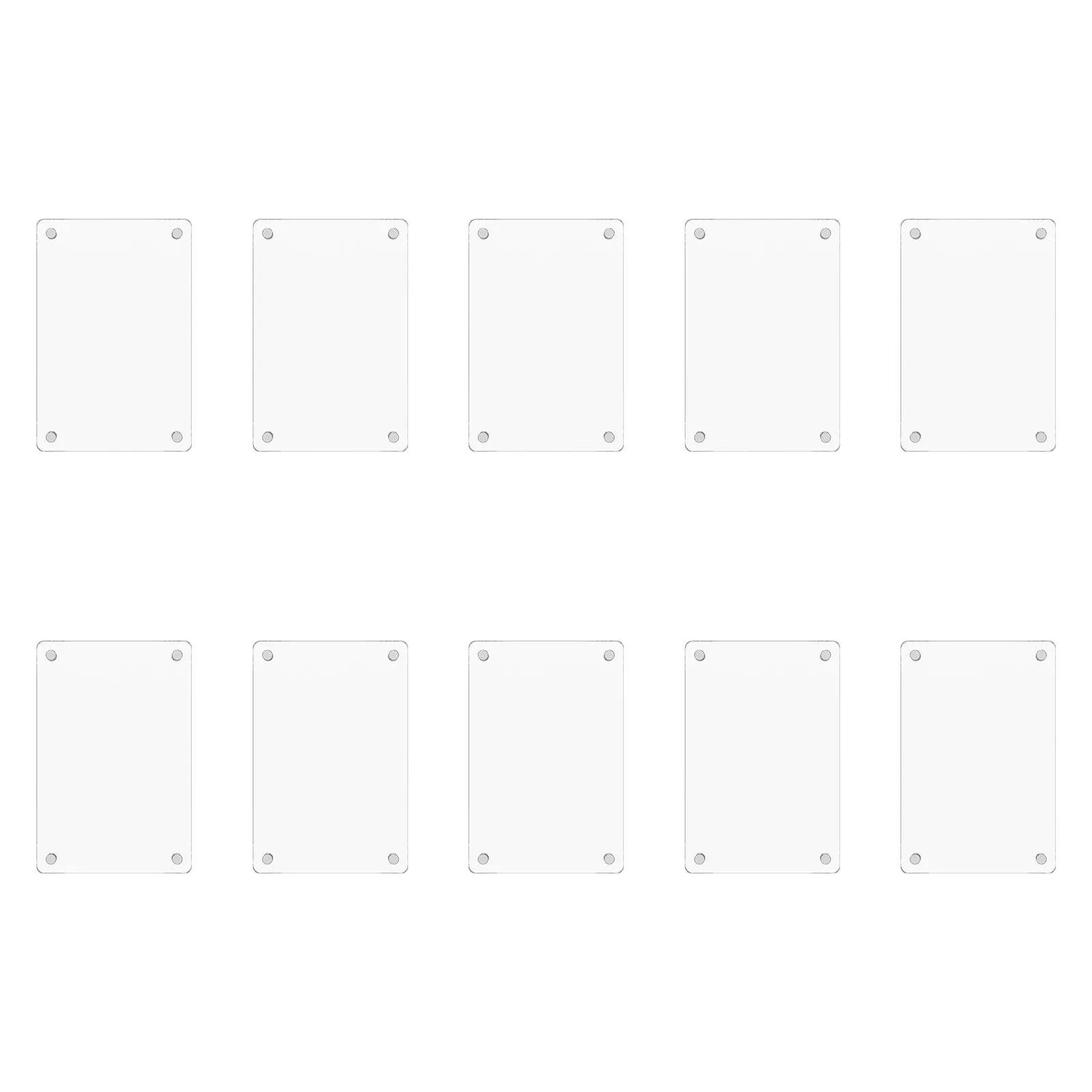 

10/20Pcs Acrylic Magnetic Frame Clear Fridge Magnetic Photo Frames Double Sided Refrigerator Magnet Picture Frames Sign Holder