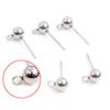 30pcs 3/4/5/6mm 316 Stainless Steel Gold Pin Findings Stud Earring Basic Pins Stoppers Connector For DIY Jewelry Making Supplies