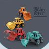 4pcs This Series of Bright And Ultra Cooler Construction Vehicle Toys! The Parts Are Breakable, And Each Model Is Realistic in Design