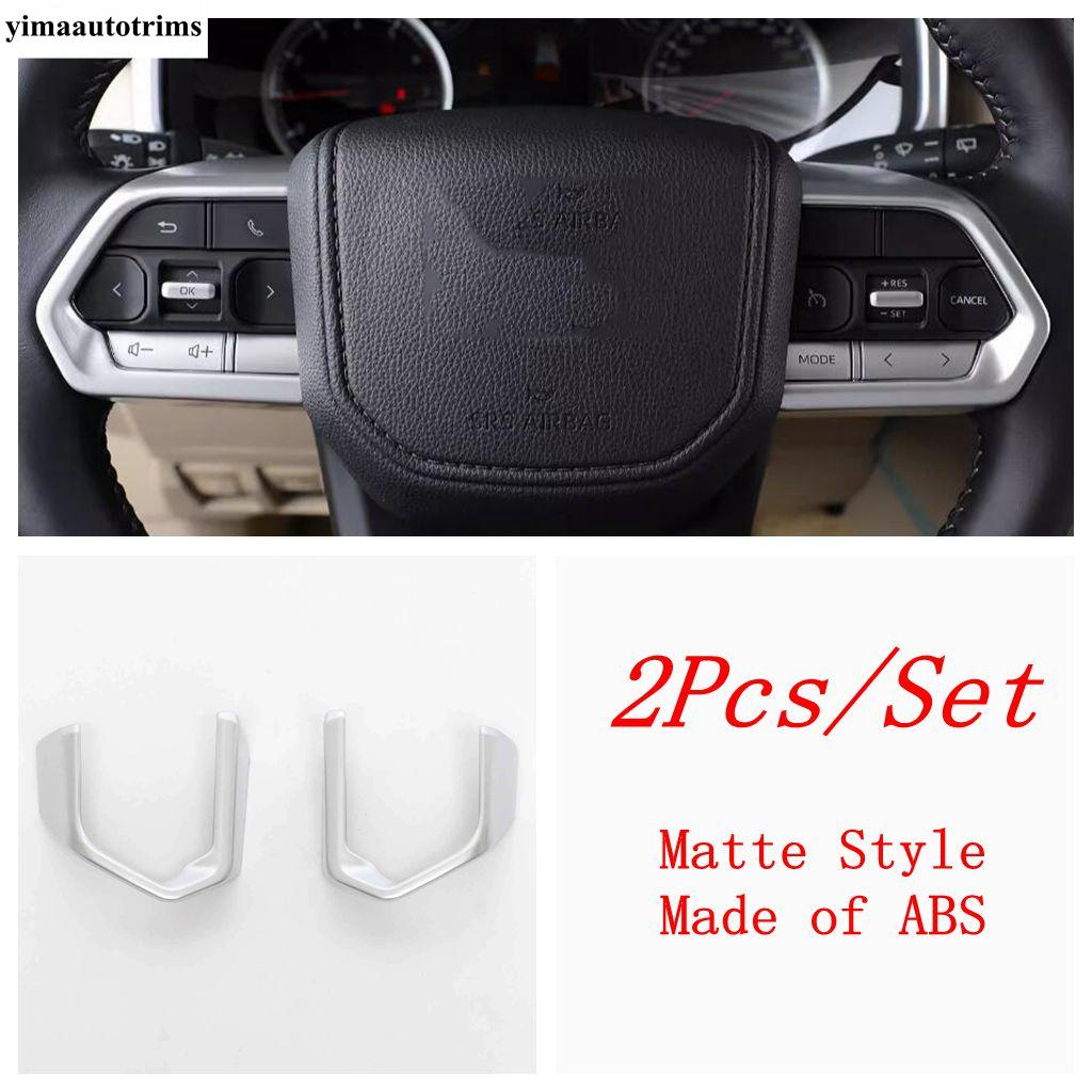 ABS Car Steering Wheel Button Decorative Sequ Cover Trim Accessories Interior For Toyota Land Cruiser 300 LC300  - 2025
