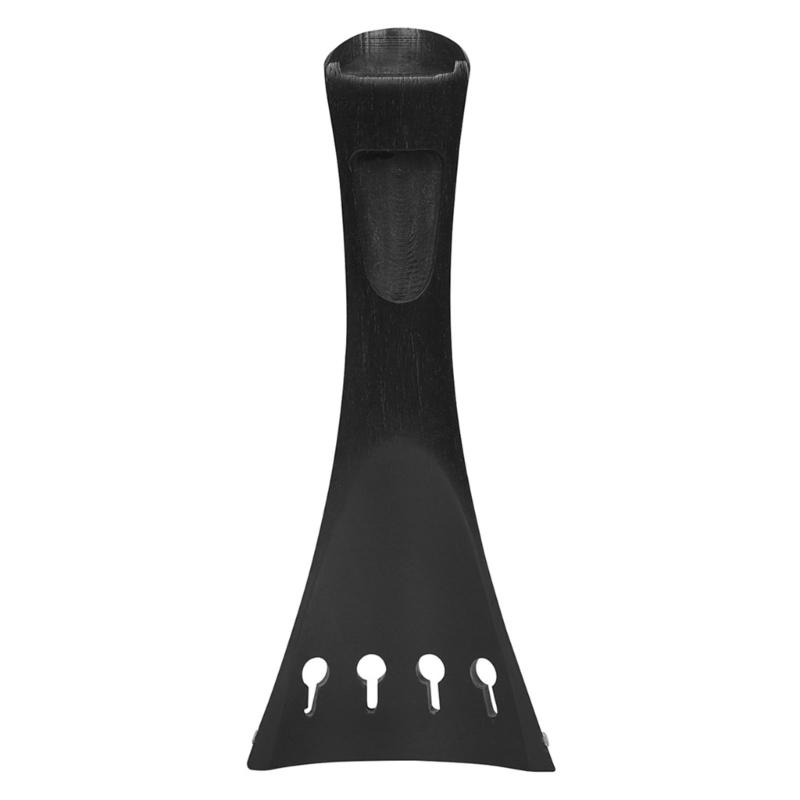 Black Violin Fitting Set with Tailpiece Part Endpin and Chinrest Piece, Replacement Hardware Set Wood Texture for Practice Use and Instrument Refresh