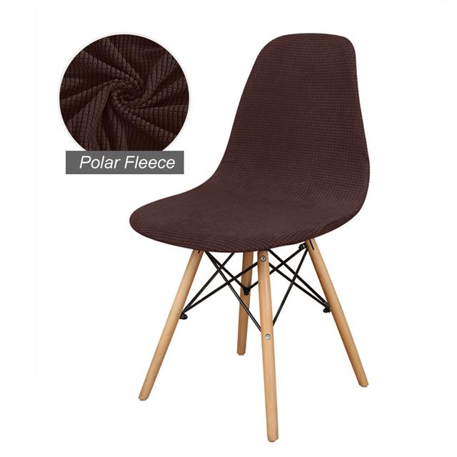 1 /2 /4 /6 Pcs Seat Cover For Shell Chair Washable Removable Armless Shell Chair Cover Banquet Home Hotel Slipcover Seat Case