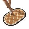 Retro wind diatom mud floor mat household bathroom door bathroom floor mat water absorption quick drying dirt resistant non-slip mat