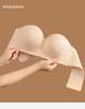 Strapless Non-Slip Push-Up Bandeau Bra with Light, Breathable Thin Cup for Larger Chests