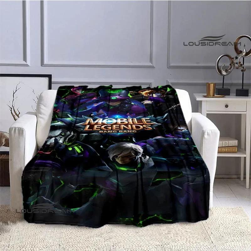 Mobile Legends Bang Bang Cartoon Printed Blankets Fashion Warm Flange Blanket Home Travel Blanket Bed Linings Birthday Gift
