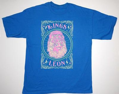 Kings Of Leon Poster Tour Royal Blue Cotton Men Women Tee Shirt UU433