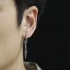 Classcial Spike Dangle Drop Hoop Earrings for Women Men Silver Charms Hoops