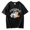 Rock Puppy Couple Clothing Rabbit Kawaii Women's T-shirt Y2k Fashion Blouse Harajuku Streetwear Cat Print Tops Women Clothing