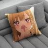 Marin Kitagawa Pillow Case For Home Bedroom Car Office Decoration Living Room Sofa Cushion Cover Suitable