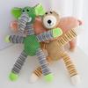 Indistruttibile cane di grandi dimensioni suono stridulo giocattoli animali forma pet morbido peluche masticare giocattolo di addestramento molare cucciolo mordere i denti giocattoli dentali