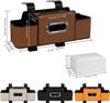 Car rear seat storage bag with tissues, car seat rear tissue box and storage hook, multi-functional car storage bag