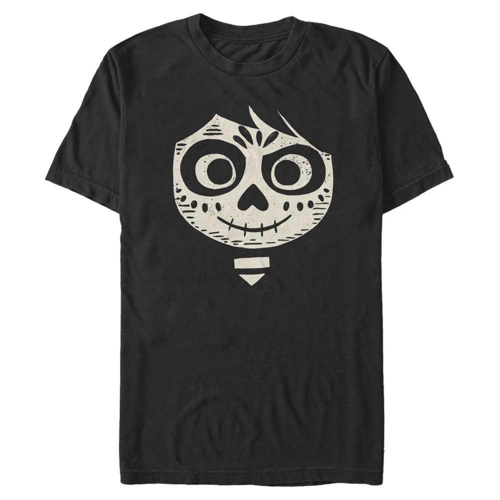 Disney Coco Miguel Face Graphic Black T-Shirt, Gift For Friends S разноцветный