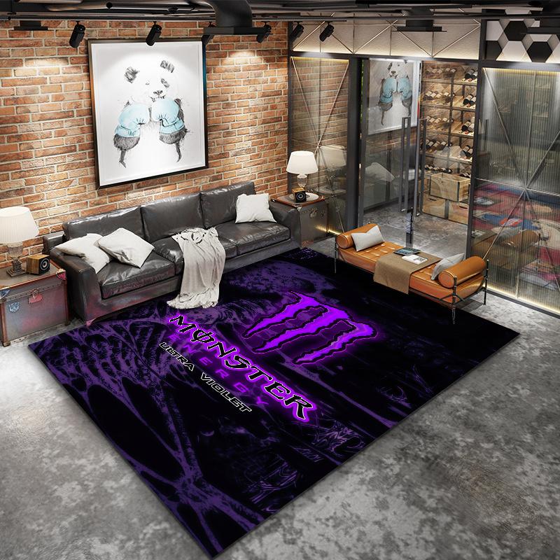 Monster Energy Carpet Rug for Living Room Bedroom Home Sofa Decoration,Kids play Nonslip Floor Mat