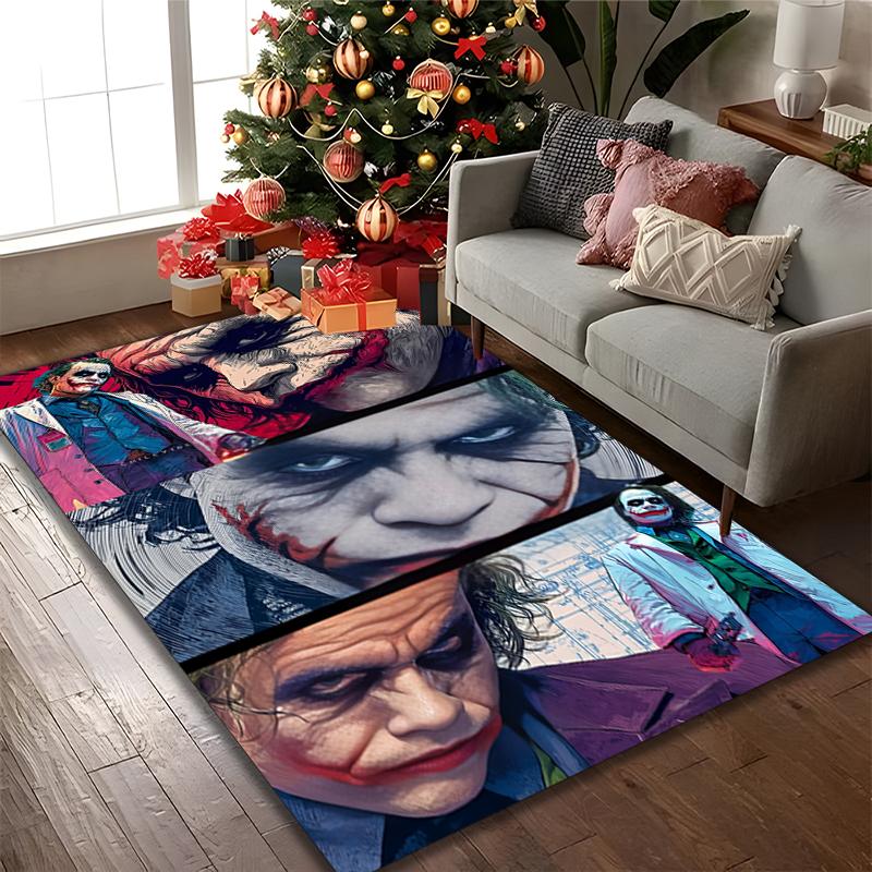 1pc JOKER Rug, Digital Printed Home Chair Sofa Mat, Durable Office Area Carpet, Beautiful Festival Decorations