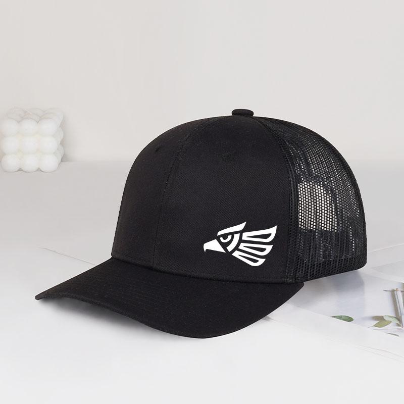 Eagle Logo Trucker Cap Breathable mesh lining, comfortable adjustable buckle closure, lightweight Bold modern style, cool and tr