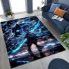 Anime Demon S-Slayer Kamado Nezuko Tanjirou Cartoon Rug for Bedroom Living Room Sofa Home Doormat Decor,Kids Non-slip Floor Mat