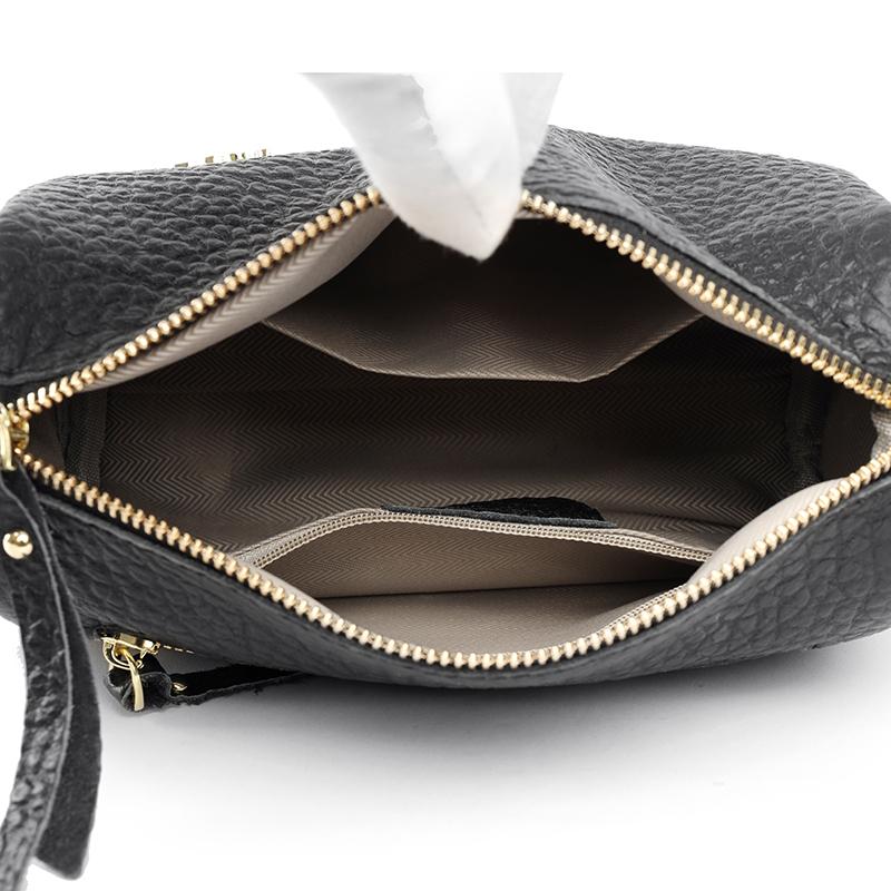 Luxury Cylinder Shoulder Bag Fashion Crocodile Pattern Genuine Leather Women Handbags Large Capacity Crossbody Bags