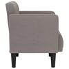 Armchair with Armrests Taupe 53 cm Fabric