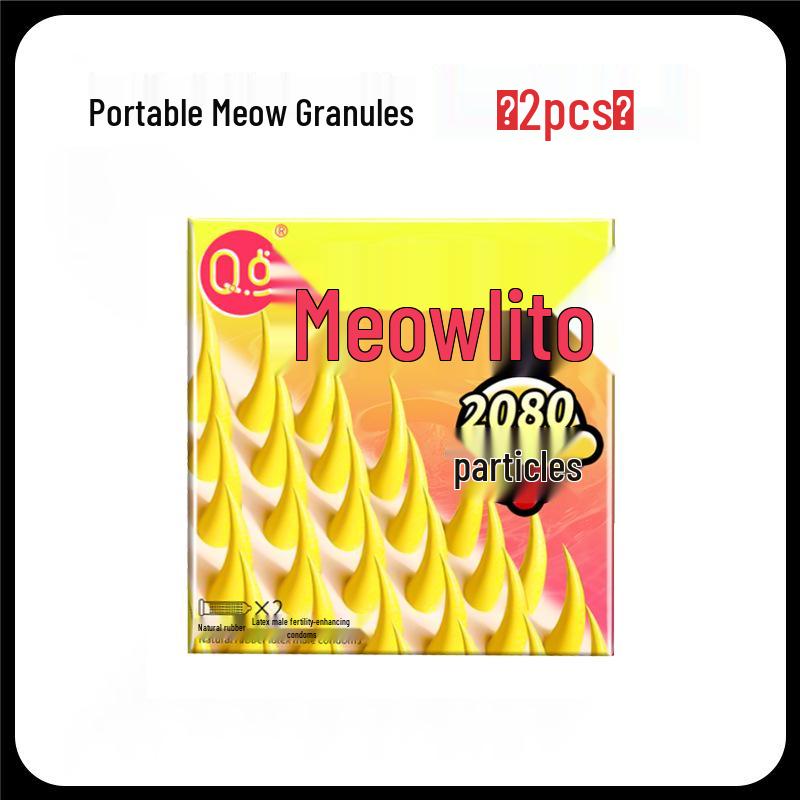 Q-point Hyaluronic Acid 001 Large Particle Delay Condoms - Long-lasting Contraceptives for Adults