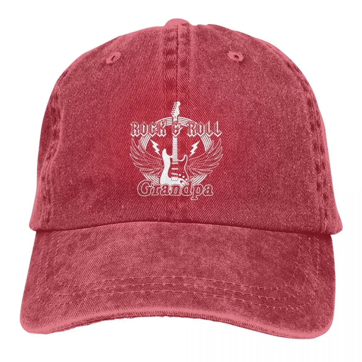 

Grandpa Player Gra Baseball Cap Men Cowboy Hats Women Visor Protection Snapback Guitar Rock Caps - Men s Summer Cotton Graphi... S разноцветный