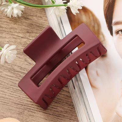 Women's Matte Square Hair Clip (wine) Updo Hair Clip