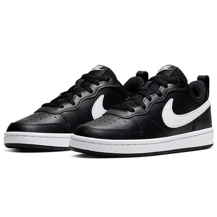 Nike Court Borough 2 Black White GS BQ5448-002