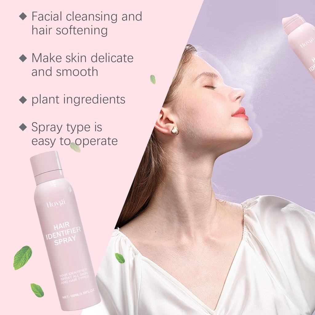 Haar-Identifikationsspray Lässt die Haut zarter anfühlen Erfrischende Textur Nicht fettend Mild Nicht reizend Pflanzlicher Inhaltsstoff