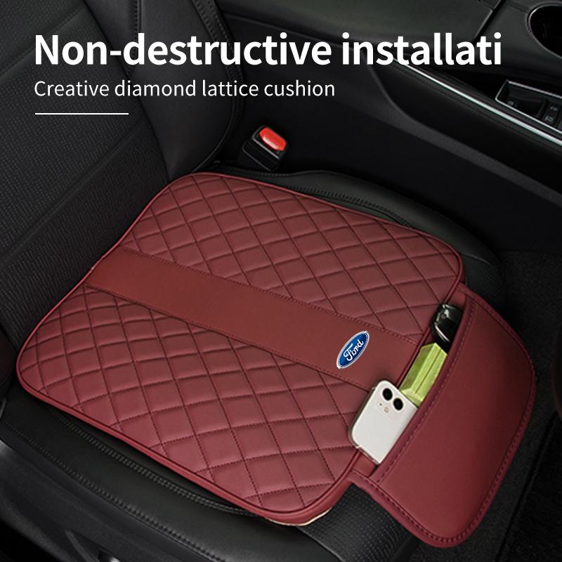 JQOZ8 Leather Car Seat Cover Cushion Anti Slip Protectors Cover Pad For Ford Fiesta Ranger Mondeo Escape Ecosport Fusion Explorer