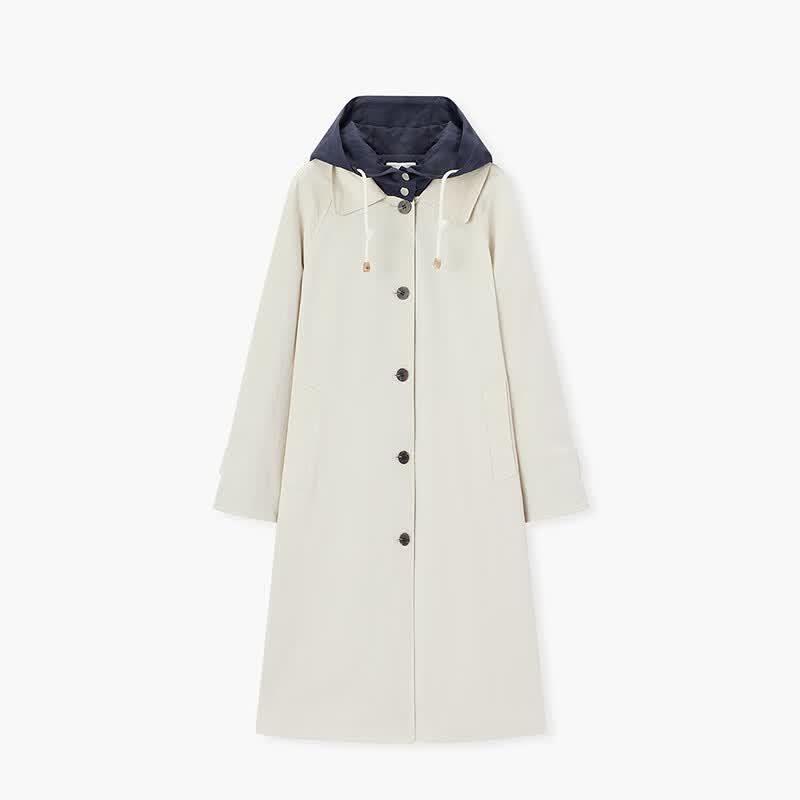 EICHITOO Women's Hooded Trench Coat