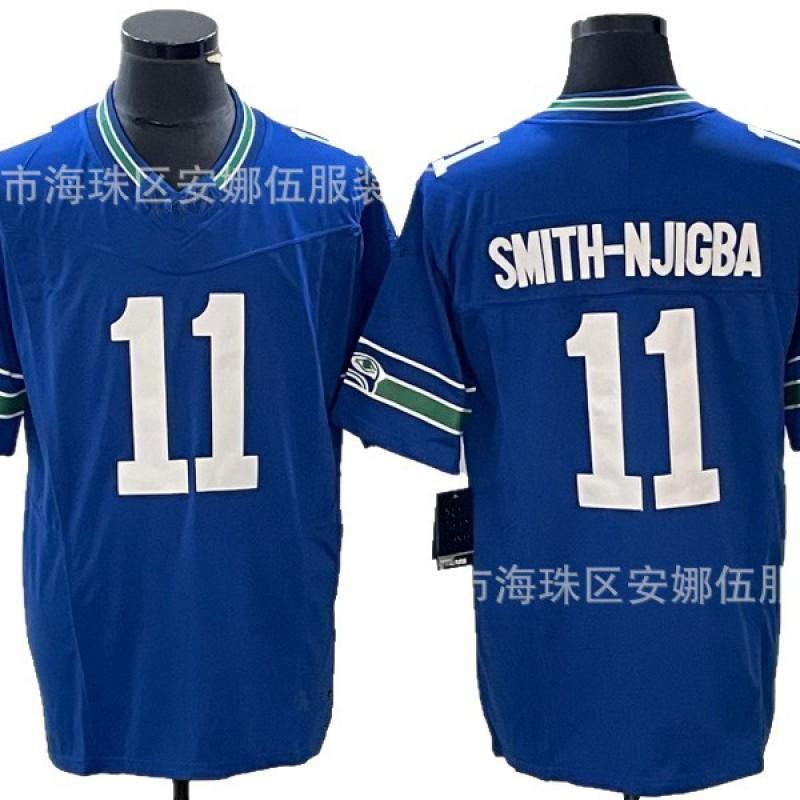 Mens NFL Seattle Seahawks Retro Rugby Jersey Fan Apparel Size S-XXXL Cotton Blend Athletic Wear Game Day Training