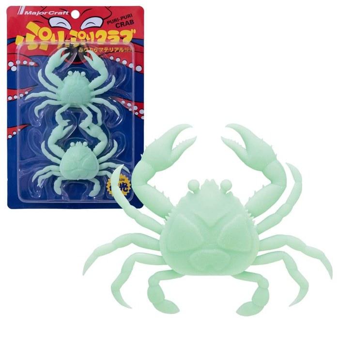 Major Craft Octopus Lure – Puri Puri Tako Club Worm #005 Glow-in-the-Dark