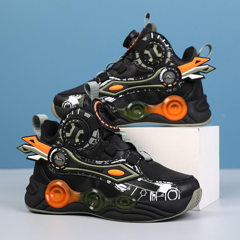 Boys shoes children's sports shoes 2025 new autumn boys running shock-absorbing basketball shoes non-slip student training