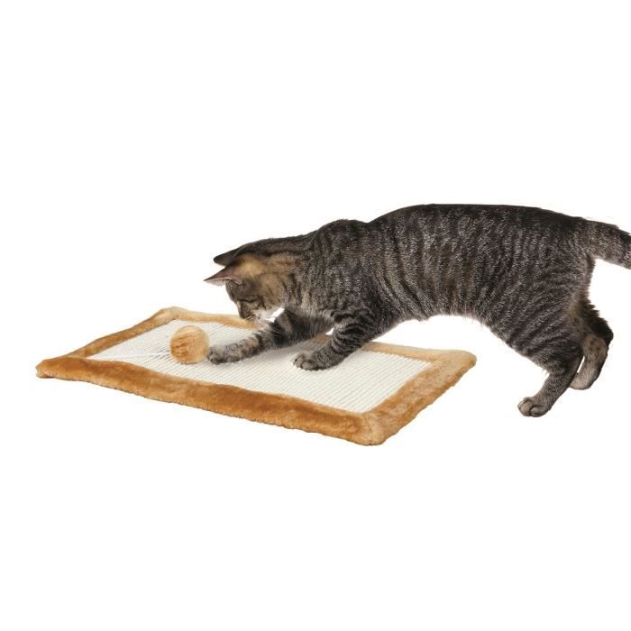 TRIXIE Griffoir Sisal Avec Bord Peluche - Pour Chat