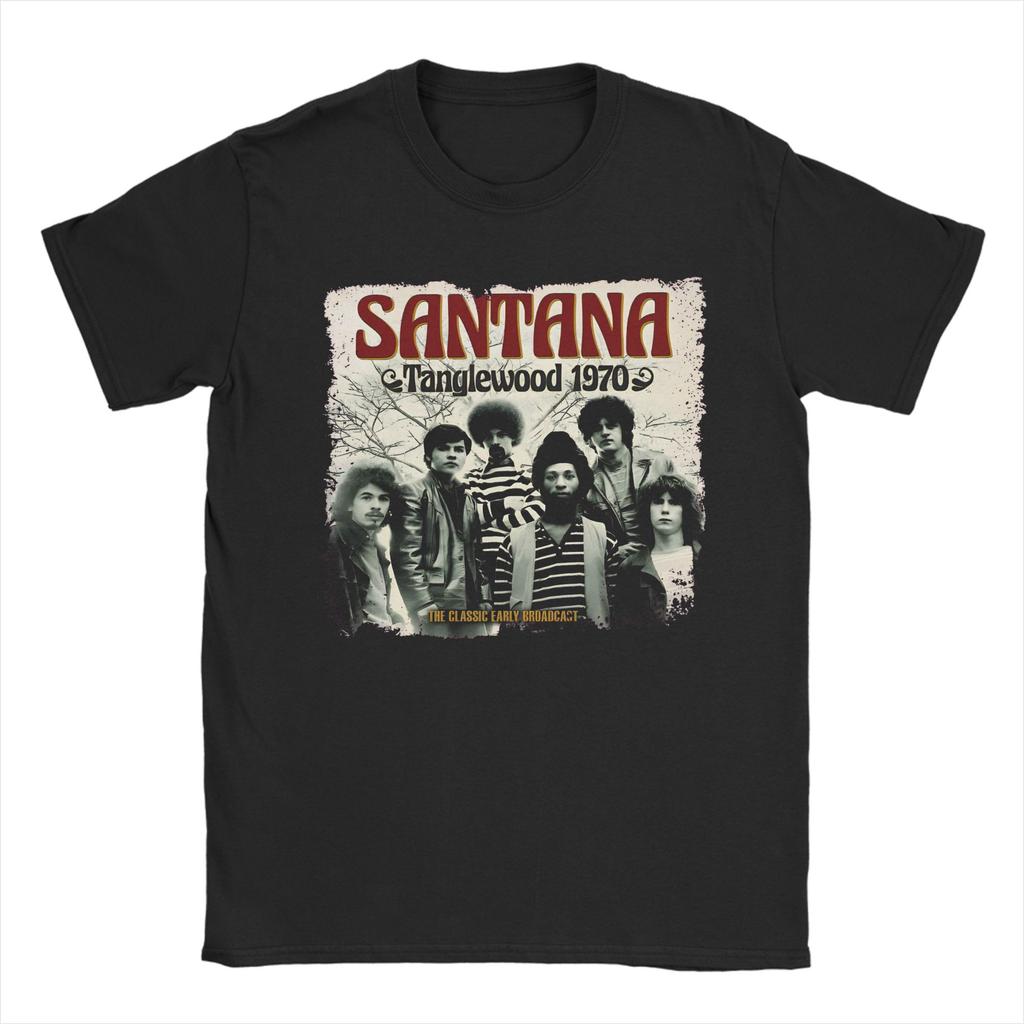 Unisex Women Graphic Printed Santana Oneness Rock Band   Tee T Shirt 100 Cotton  Tshirts Clothing