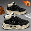 High-top winter velvet thickened non-slip snow boots outdoor sports feeling warm and cold-proof thick-soled dad cotton shoes