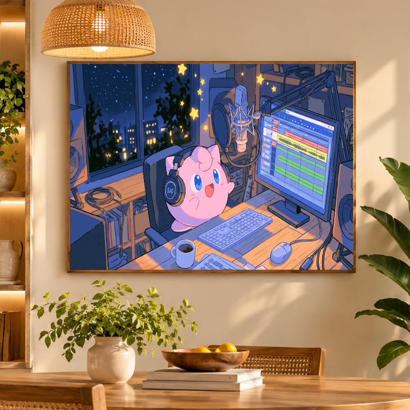5D Diamond Painting Jigglypuff DIY Full Drill Diamond Art Kit Home Decoration