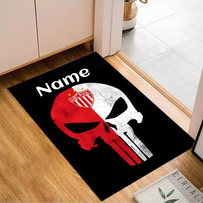 Custom Name Necaxa Football Design Rug Game Carpet, Floor Mat for Bedroom Living Room Entryway Rug, Home Decor Idea Gift for Christmas birthday