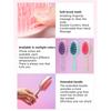 Two Sided Hair Brush for Detangling Wet and Dry Hair Scalp Massage Brush Reduce Frizz Smooth Shine Gentle on All Hair Types