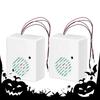 2 Pcs Halloween Led Glowing Eyes With Sound Sensor Light Up Skeleton Eyes Horror Diy Eyes For Masks Pumpkins Tombstones Props
