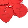 100 Pcs Tags Valentine Gift Tags Heart Cutouts Shaped Kraft Paper Tags With 300 Feet String For Valentine's Day Mother's Day Wedding Party