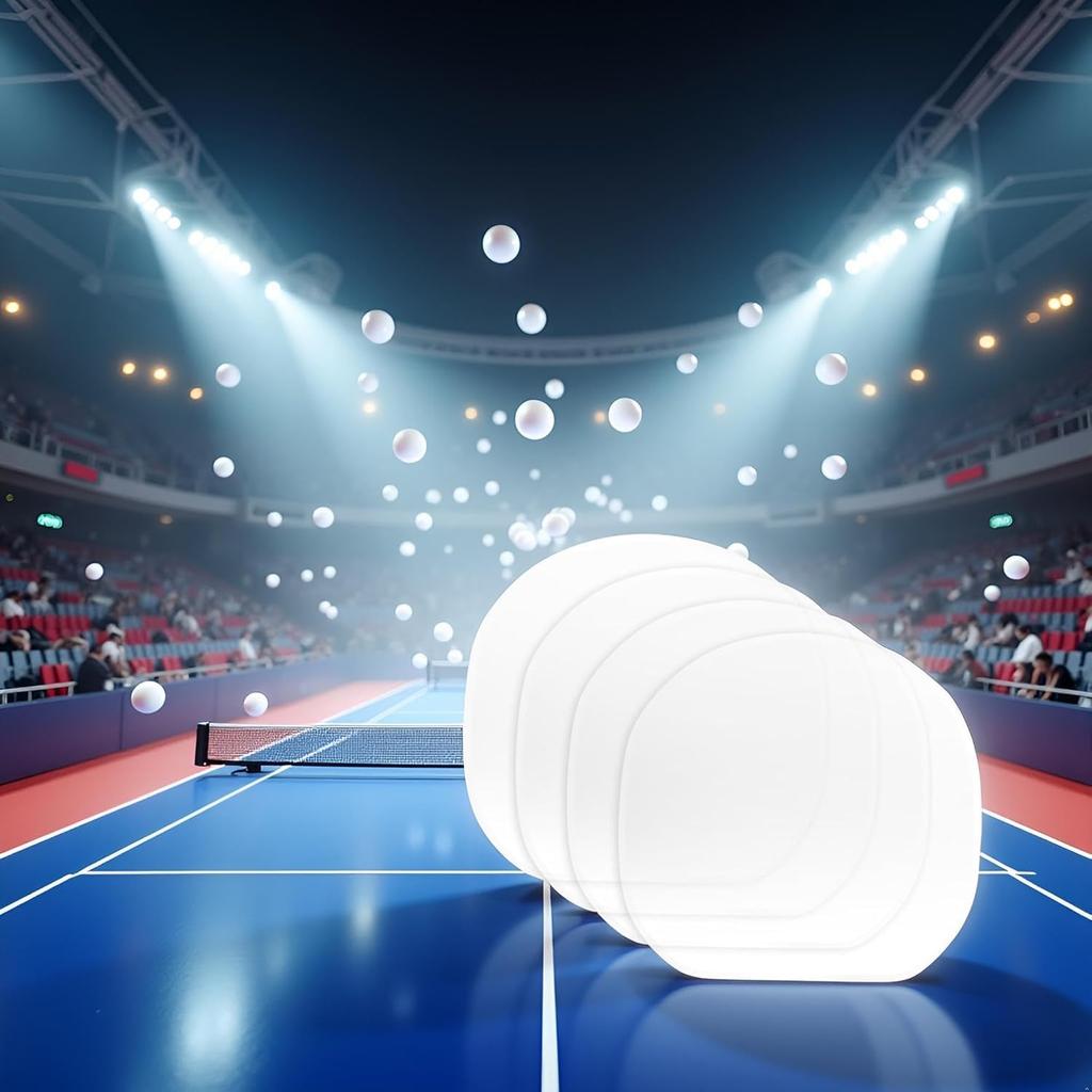 Transparent Table Tennis Racket Adhesive Protective Table Tennis Rubber Table Tennis Racket Maintenance Table Tennis 4 Pieces Film, Protector, Cover,