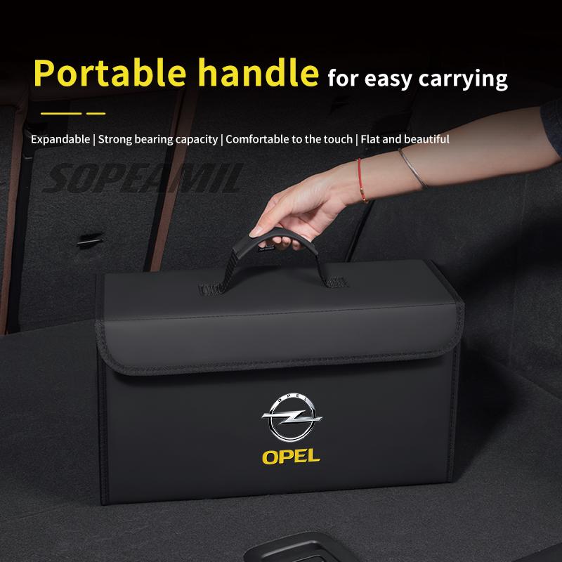 For Opel OPCline ASTRA CORSA INSIGNIA MOKKA VECTRA ZAFIRA GTC Tigra Car Trunk Organizer Box Tailbox Stowing Tidying Storage Bag