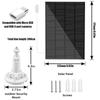 5W Solar Panel for Security Camera Solar Panel Charger IP65 Waterproof Solar Charger with 360°Adjustable Mounting 9.1ft Micro US