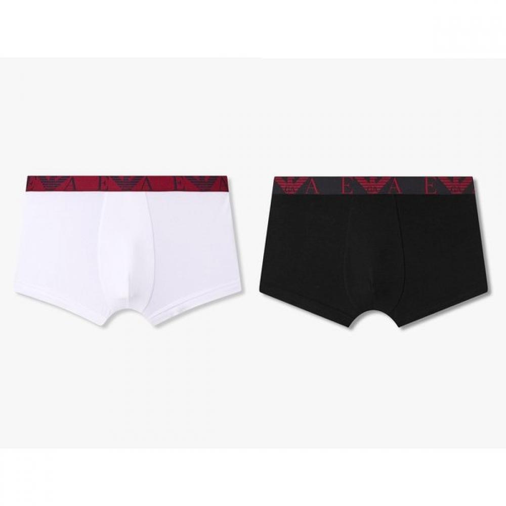 Emporio Armani Men Big Eagle Logo Cotton Drawers 2 Set  0815312305  0815312307 M(100)
