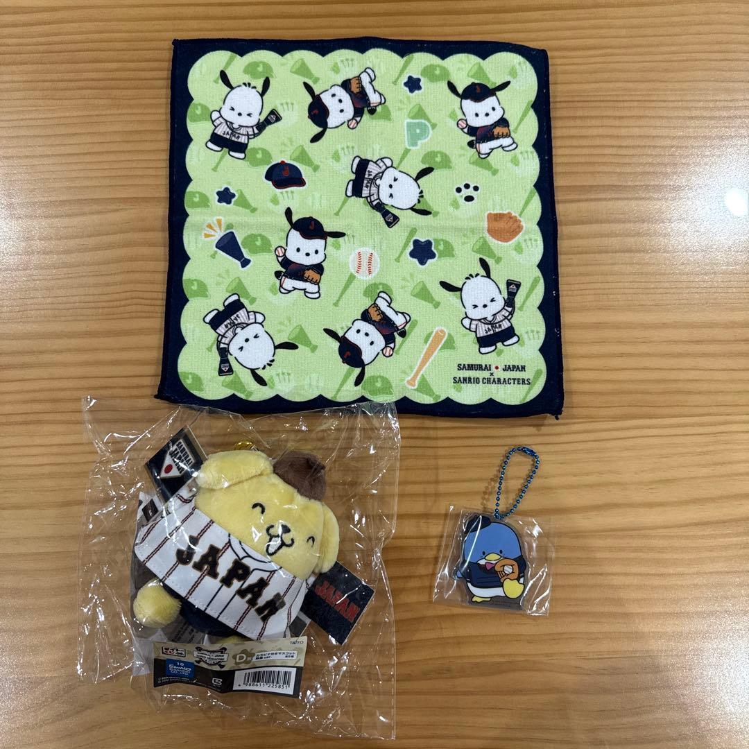Taito Kuji Samurai Japan x Sanrio Pompompurin Pochacco Tuxedo Sam
